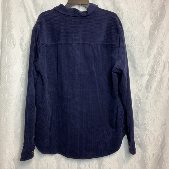 Gap Corduroy shirt mens xlarge ecliplse blue NWT - Picture 5 of 6
